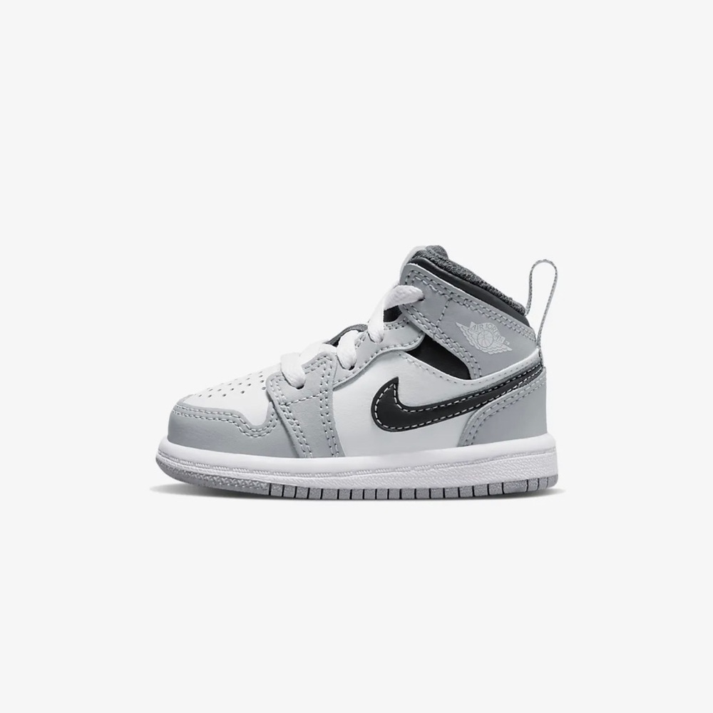 Toddler Jordan 1 Mid Grey and White